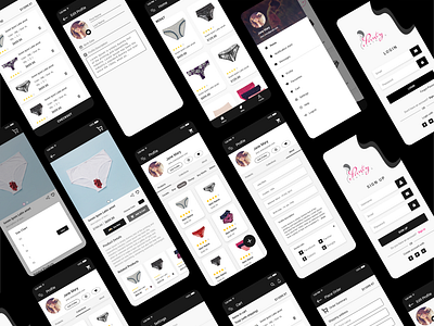 eCommerce Mobile App UI Design - Dark Theme