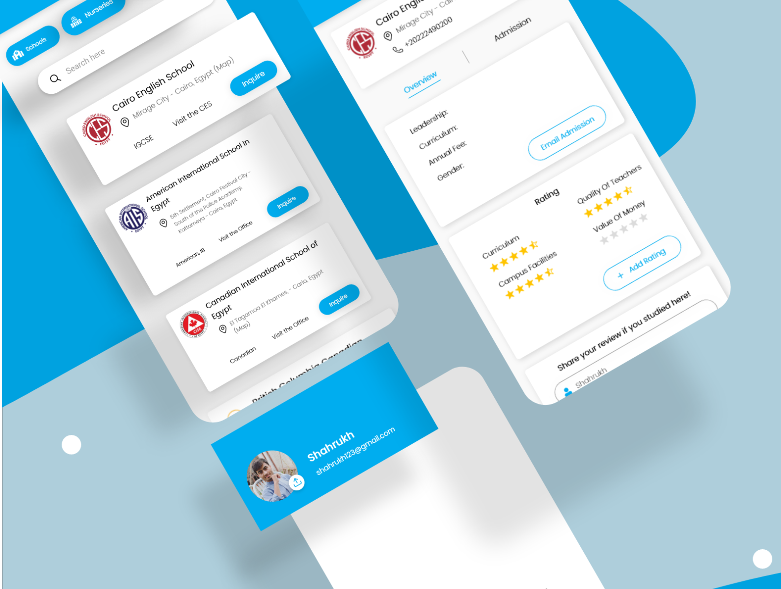 Online Schools Admission Mobile App UI by Shahrukh Khan on Dribbble