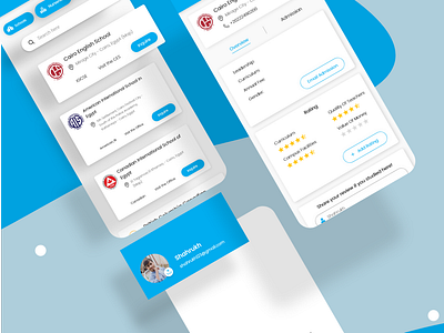 Online Schools Admission Mobile App UI