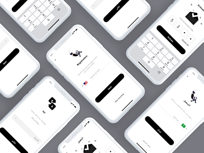 Login Via Phone Mobile App Design adobe xd arabic app design english app design login app design login design mobile ui mobile uiuix phone login phone sign up sign up design