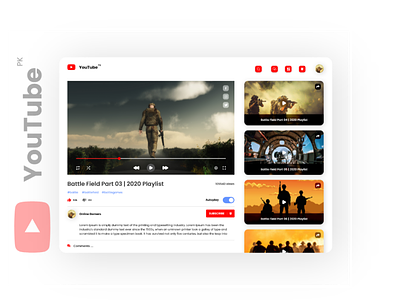 YouTube Redesign UIUX