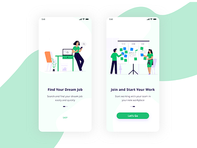 Employee App - On Boarding Screens