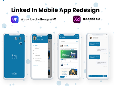Linked In Mobile App Redesign - Uplabs Challenge 01