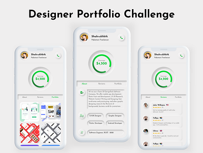 Designer Portfolio UI Kit adobe xd android ui design ios ui ios ui kit mobile app design neumorphic neumorphic design neumorphism neumorphism ui portfolio portfolio design ui ui design ui ux uidesign uiux