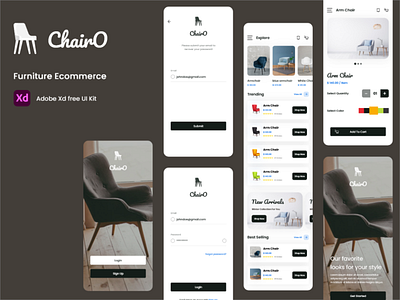 ChairO Ecommerce Mobile App UI Kit