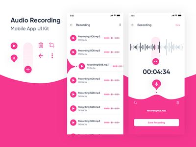 Audio Recording App Design