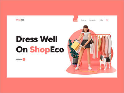 ShopEco Landing Page UXUI Design