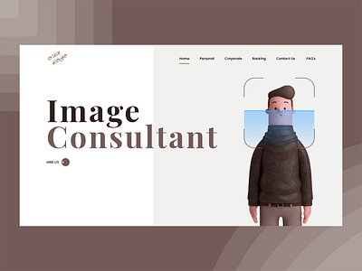 Image Consultant Landing Page UXUI Design 3d 3d character modeling 3d characters characterdesign consultant image scanning landing page landing page design landing pages uiux uiuxdesign webdesign