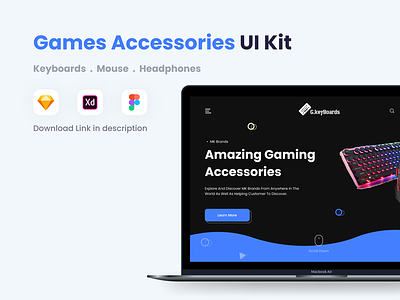 PC Games Accessories UI Kit