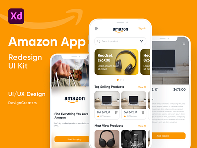 Amazon App UI Kit Redesign