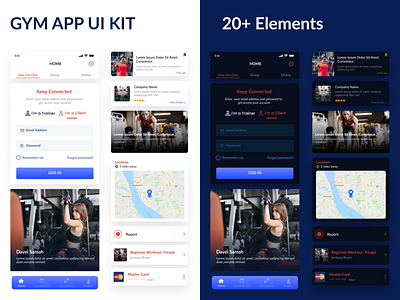 Fitness and Health App UI Templates
