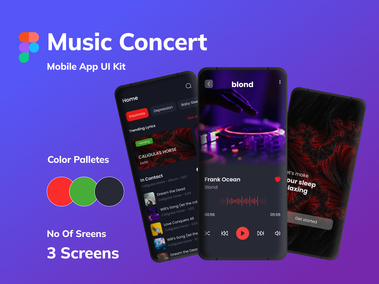 Music Concert App Screens Design Kit by Shahrukh Khan on Dribbble