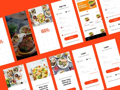 Honey Berry - The Dish App UI 100kl 500k views app berry figma food app food app ui food ui design honey kit trending ui ui uiux