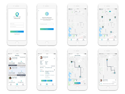 Maper Delivery Application IOS application delivery design fro icon ios app design logo maps minimal to ui userinterface