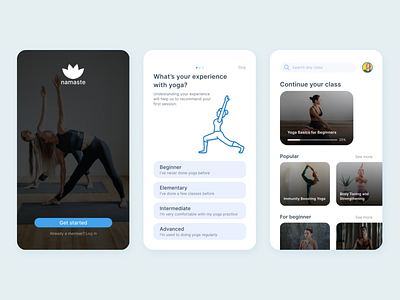 Yoga App android mobile ui ux yoga