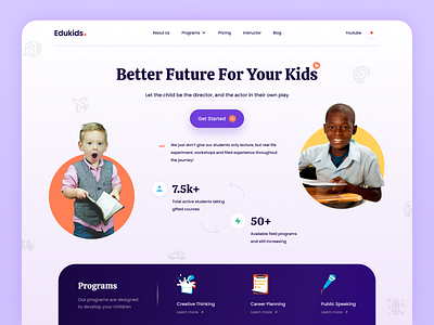 Edukids · Education Landing Page