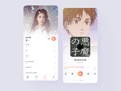 Music Streaming App design mobile music ui uiux