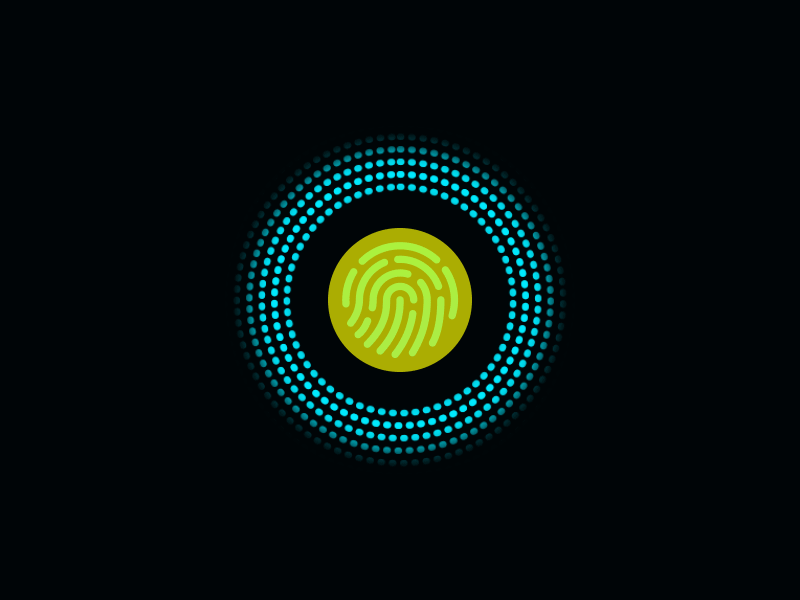 Fingerprint unlocking effect by Broccoli and chocolate on Dribbble