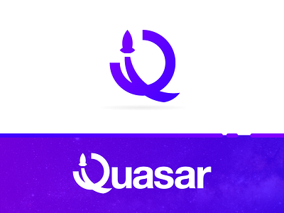 Quasar-Logo adobe app branding daily logo challenge icon logo logo design minimal minimalist social space startup