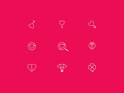 love icons gender heart hearticons icons love love icons lovers pink