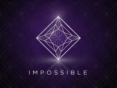 Impossible Logo diamond gotham impossible logo princess cut purple schematic