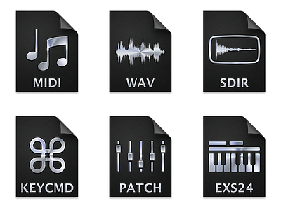Apple Logic Pro X Document Icons (2013)