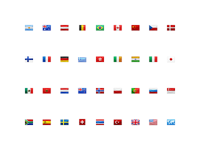 Apple iPhoto Places Flag Icons (2011) apple flags icons ios iphoto