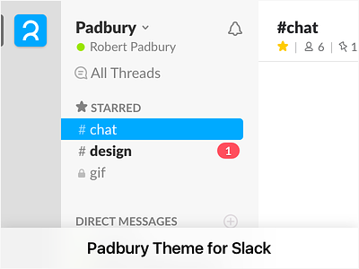 Padbury Theme for Slack slack theme