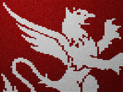 Pixel Knitted Gryphon (See Full Size for Details) gryphon knit pixel