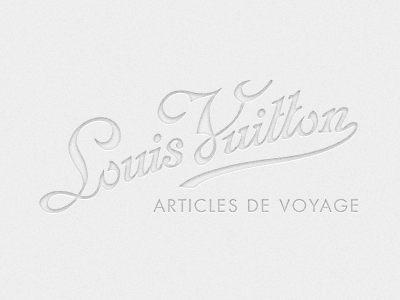 Louis Vuitton Calligraphy