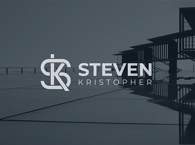 SK Branding for Architect architect architecture brand branding design flat logo minimalist monogram sk sketch typography