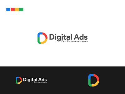 Logo branding digital ads flat google icon logo