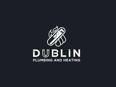 Dublin Plambing and heating Logo design brand branding design dublin flat heating hit icon logo logodesign plamber plambing typography