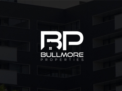 "BP" Bullmore Properties bp brand branding design flat logo monogram properties property developer property logo property management realestate realestate logo typography