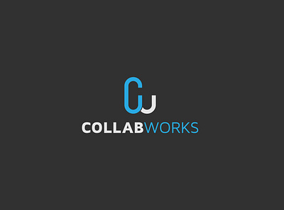 CollabWorks branding collab collaboration cw cw logo cw monogram flat logo logodesign typography vector wark