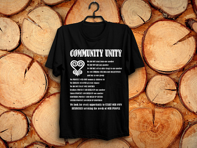 "Community Unity" T-Shart community design text tshirt tshirt tshirt design typography typography tshirt unity unity tshirt vector