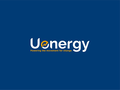 UEnergy logo brand branding electric energy energy logo illustration illustrator logo power typography uenergy logo vector
