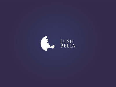 Lush Bella Logo art brand designer branding flat girl graphic design identity logo logodesign logodesigner minimal minimalist minimalist branding minimalist logo minimalist logo design moon