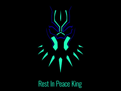 Rest In Peace King black fan illustraion marvel panther restinpeace wakanda
