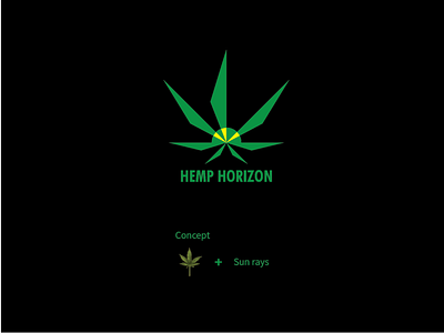Hemp Horizon adobe illustrator logo