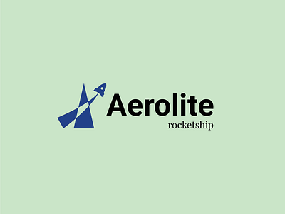 Aerolite adobe aerolite branding design illustrator logo rocket