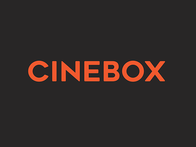 CINEBOX app identity app branding branding and identity cinema design flat icon illustrator logo logo design minimal movie app streaming app typography