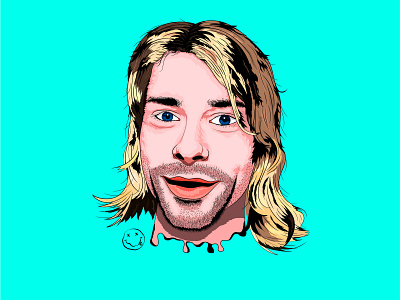 Kurt Cobain illustration portrait vector