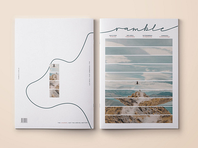 Ramble branding cover design editorial magazine travel