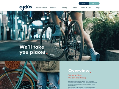 Cyclus branding digital home scroll sketch ui ux web webdesign