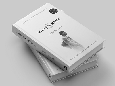 The Man Journey Book Cover black and white book book cover book cover design graphic design typography