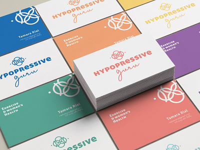 Hypopressive Guru Business Cards application branding business card design logotype stationery