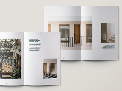 Magazine Layout for Casa Pueblo hotel indesign layout magazine minimal minimalist photography