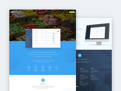 Food CRM Landing page