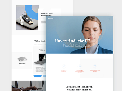 Leogis e-commerce landing page